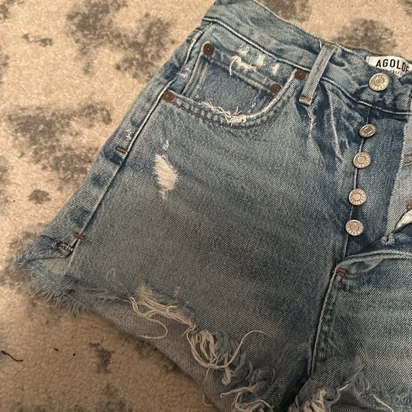 AGOLDE Jaden denim short 24 high waist - Picture 6 of 7